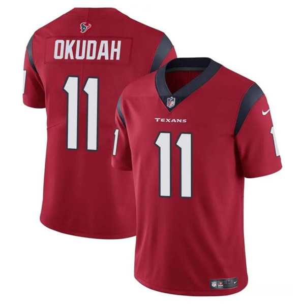 Youth Houston Texans #11 Jeff Okudah Red Vapor Untouchable Limited Stitched Jersey Dzhi->youth nfl jersey->Youth Jersey